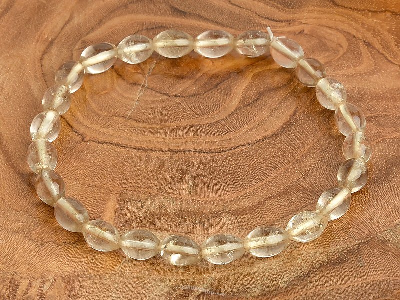 Sagenite in crystal bracelet oval 8x6mm