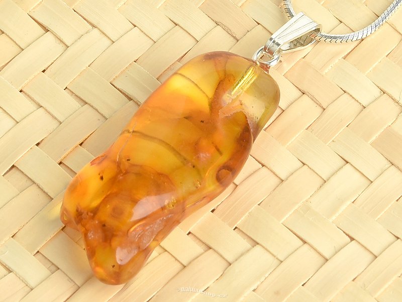 Amber pendant, handle Ag 925/1000 2.0g