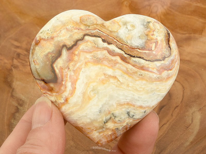 Aragonite striped heart from Pakistan 175g