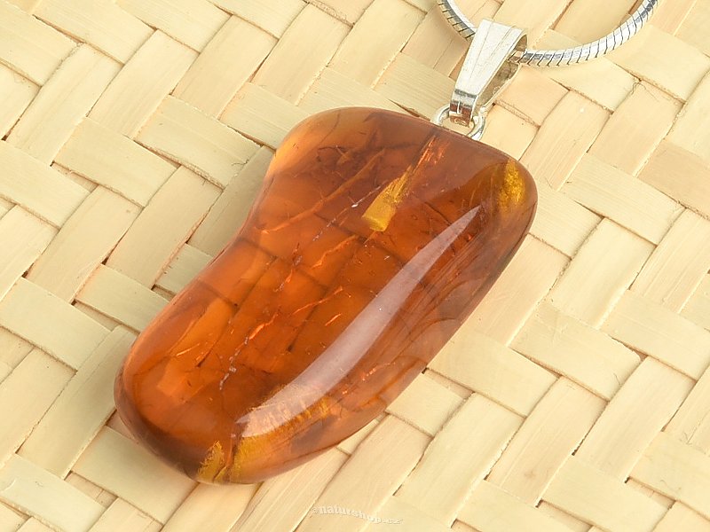 Amber pendant, handle Ag 925/1000 (1.9g)
