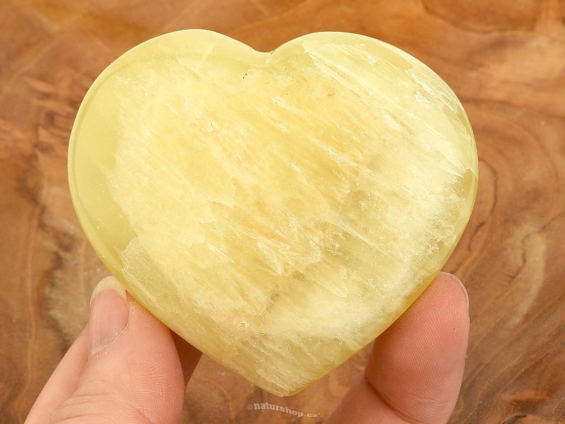 Kalcit žlutý srdce z Pákistánu 142g