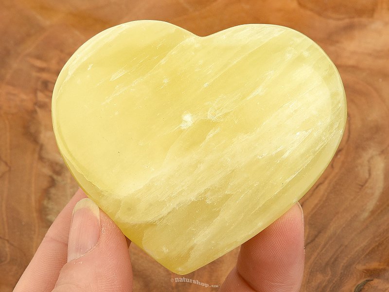 Calcite yellow heart from Pakistan 167g