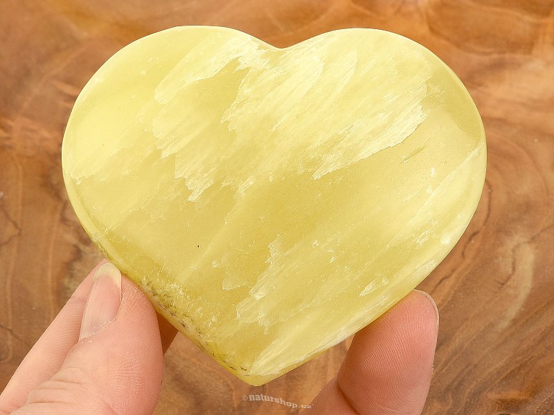 Calcite yellow heart from Pakistan 186g