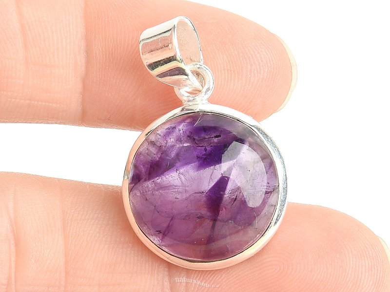 Pendant with round amethyst Ag 925/1000 5.6g