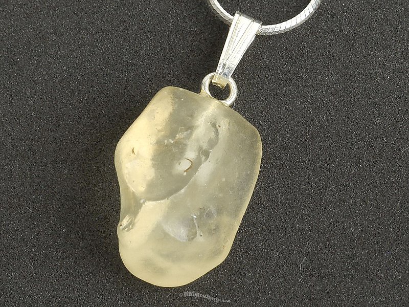 Libyan glass pendant with handle Ag 925/1000 2.4g