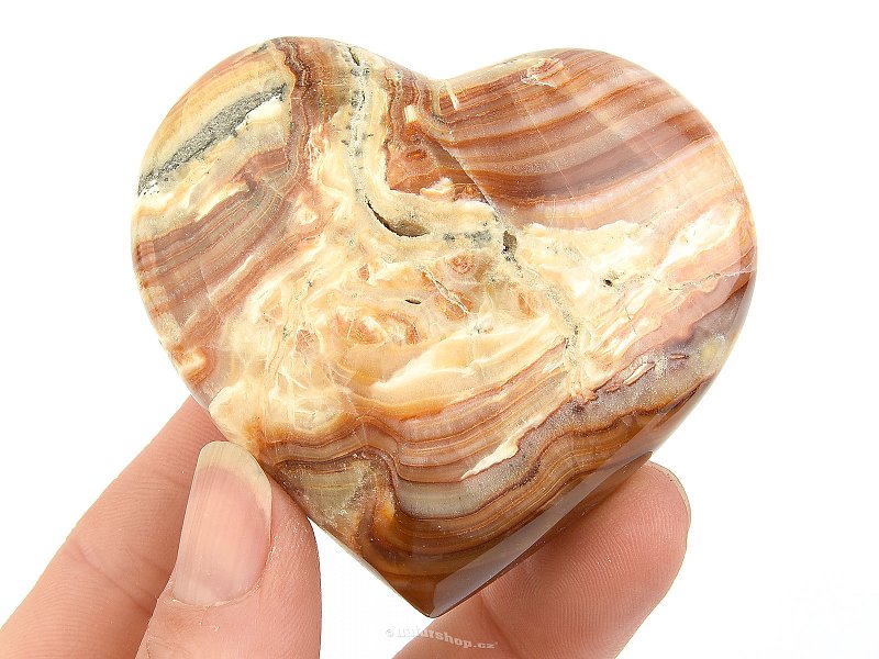 Aragonite striped heart from Pakistan 127g