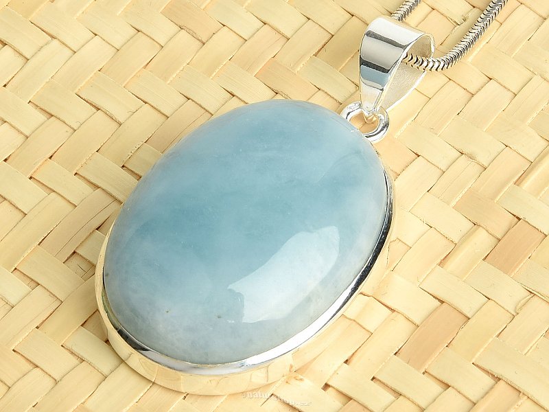 Aquamarine pendant silver Ag 925/1000 18.1g