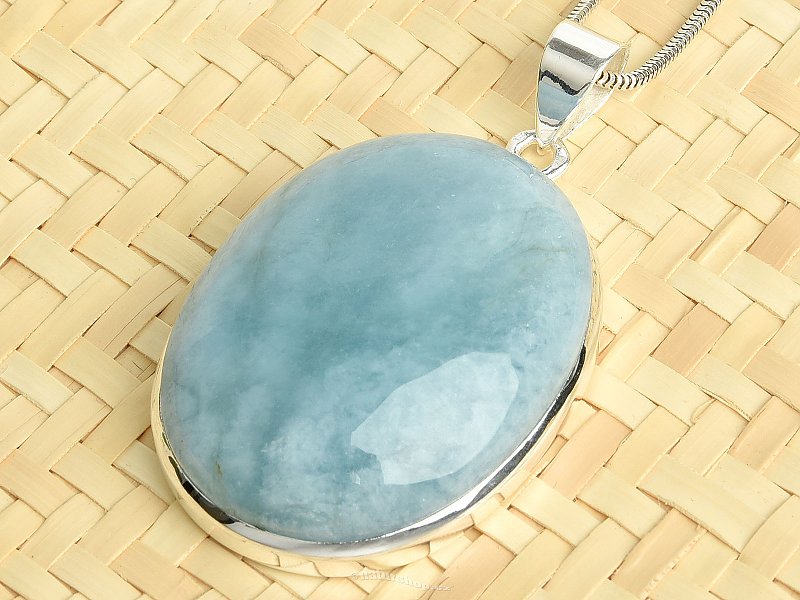 Aquamarine pendant silver Ag 925/1000 25.5g