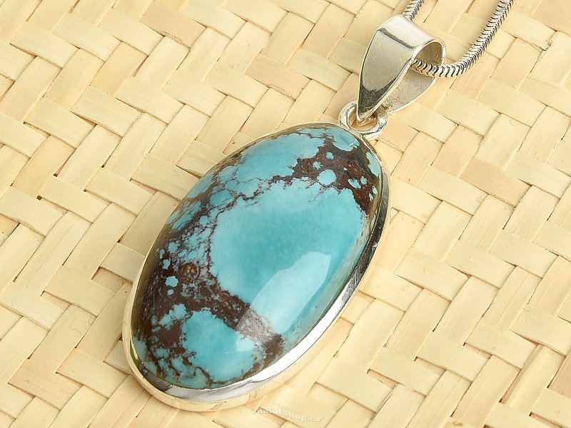 Turquoise pendant silver Ag 925/1000 11.6g