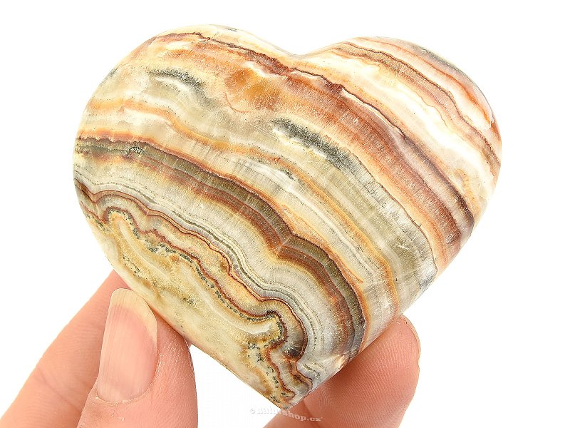 Aragonite striped heart from Pakistan 117g