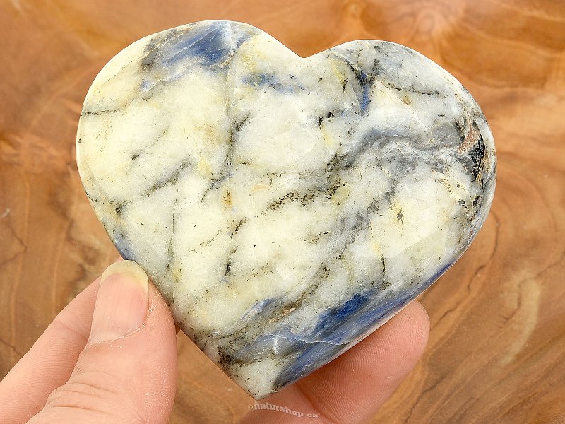 Sodalite heart from Pakistan 169g