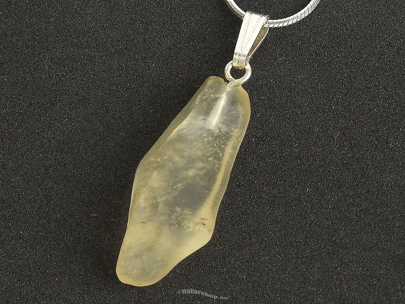 Libyan glass pendant with handle Ag 925/1000 2.6g