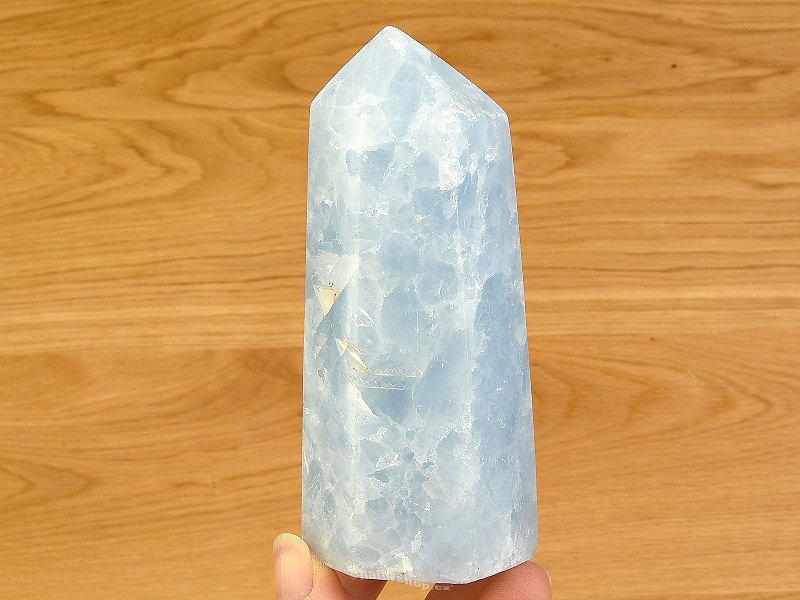 Blue calcite spike from Madagascar 366g