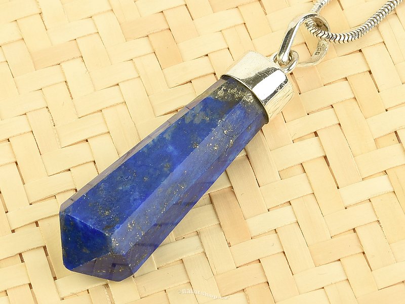 Lapis lazuli přívěsek špička Ag 925/1000 úchyt 8,3g