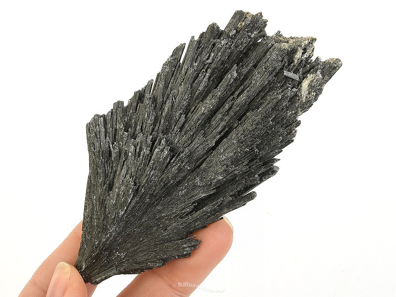 Kyanite disten crystal black raw from Brazil 107g