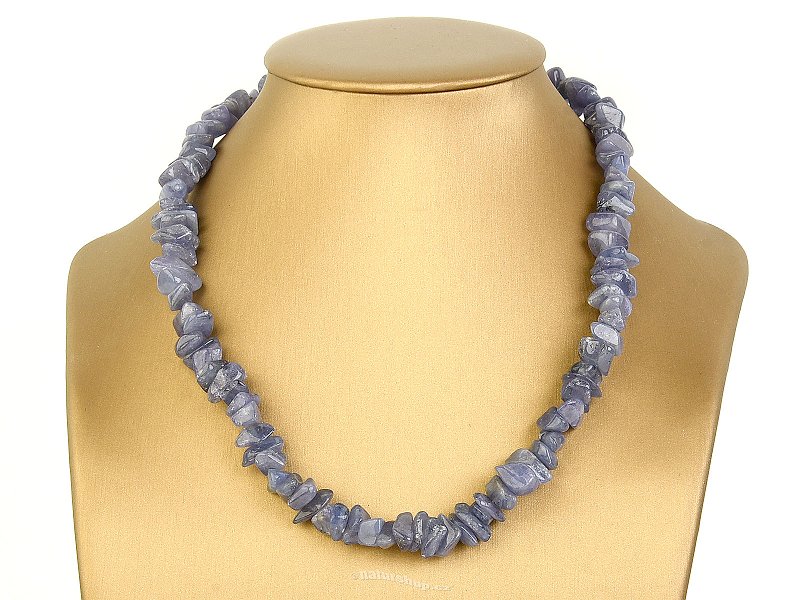 Tanzanite necklace 47cm clasp Ag 925/1000 64.9g