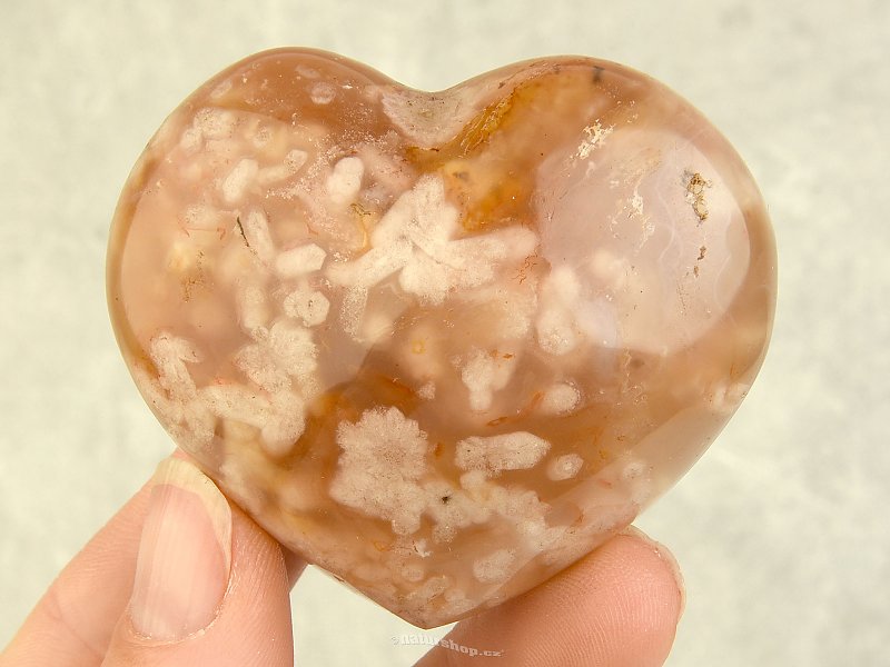 Pink heart agate from Madagascar 130g