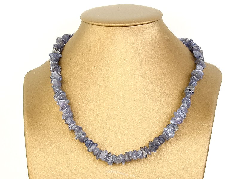 Tanzanite necklace 47cm clasp Ag 925/1000 55.9g