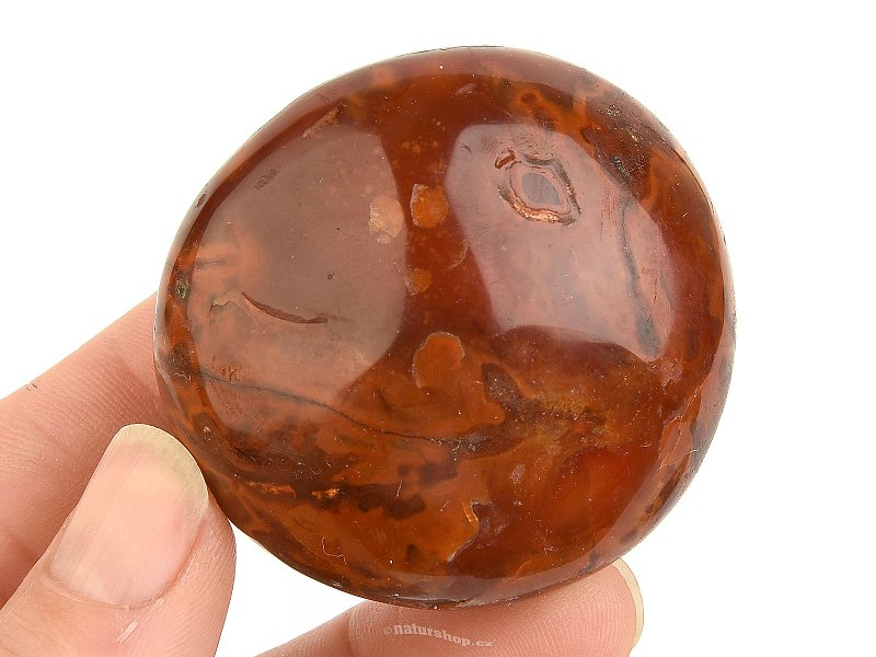 Karneol hladký kámen z Madagaskaru 88g