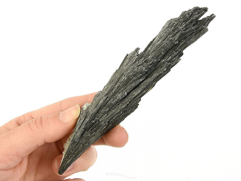 Kyanite disten crystal black raw from Brazil 74g