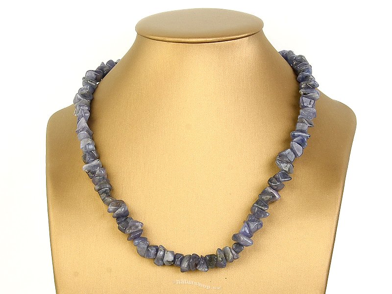 Tanzanite necklace 47cm clasp Ag 925/1000 61.8g