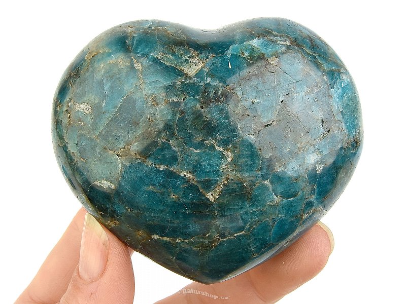Apatite blue heart from Madagascar 325g