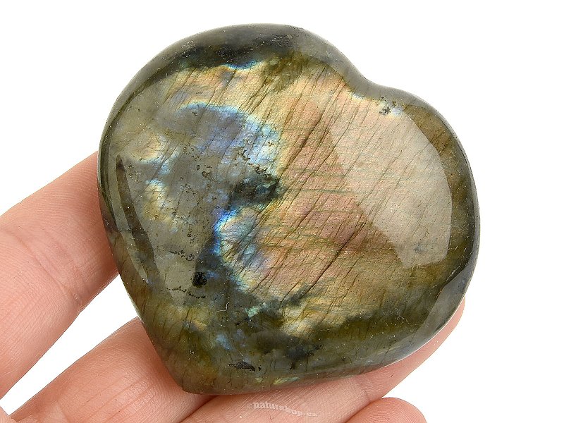 Labradorite heart from Madagascar 126g