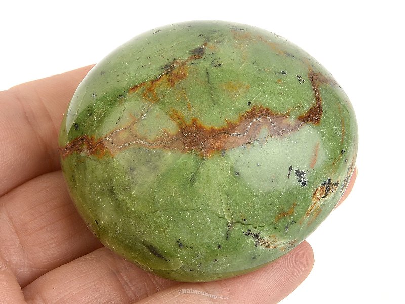 Chrysoprase round stone from Madagascar 124g