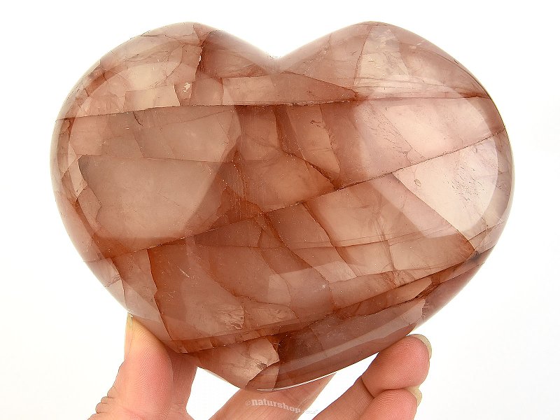 Hematite heart in crystal (Madagascar) 1014g