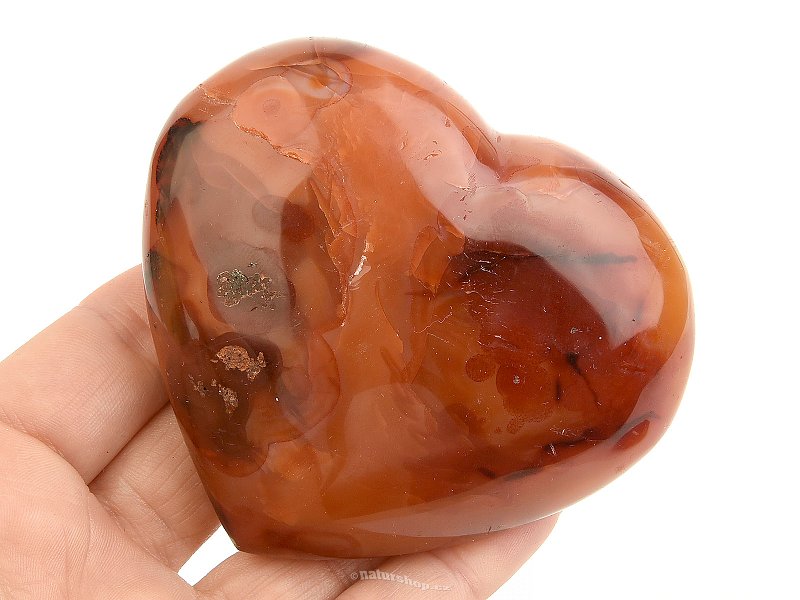 Carnelian heart from Madagascar 283g