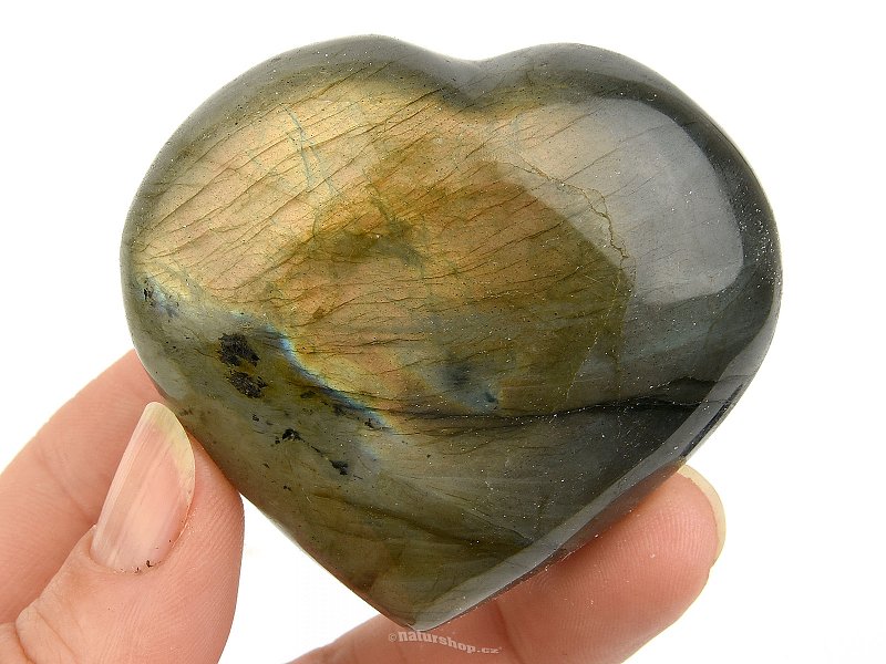 Labradorite heart from Madagascar 123g
