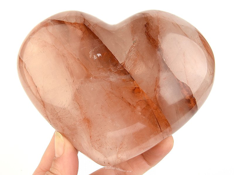 Heart-shaped hematite crystal from Madagascar 739g
