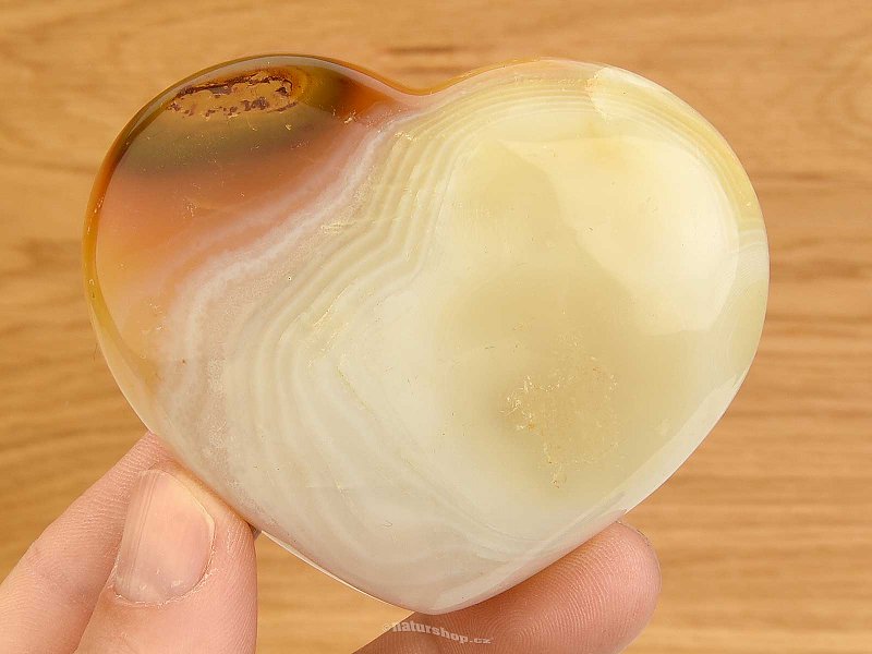 Agate heart with a hollow (Madagascar) 168g