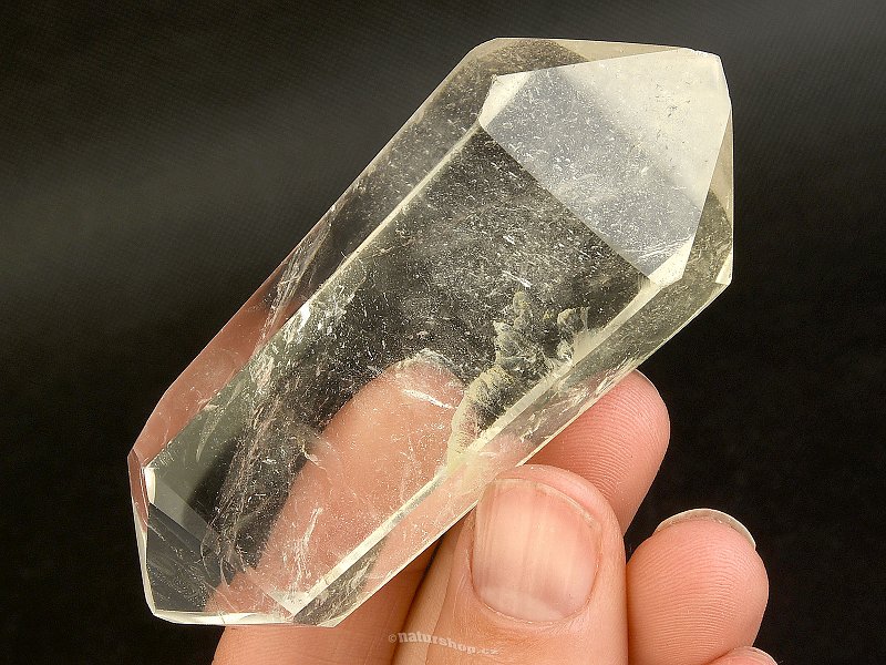 Křišťál oboustranný krystal broušený Madagaskar 87g