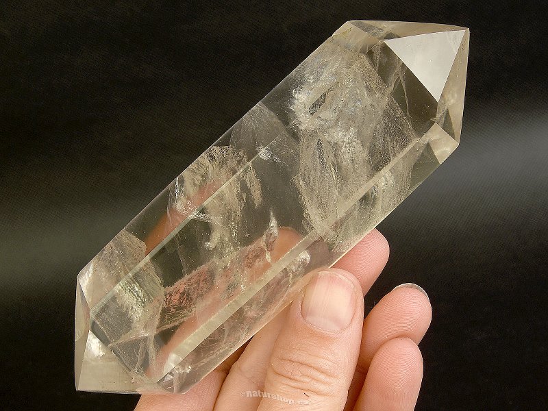 Křišťál oboustranný krystal broušený Madagaskar 335g