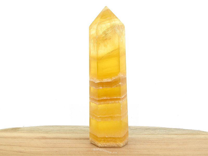 Fluorit žlutý špice broušená QEX 141g