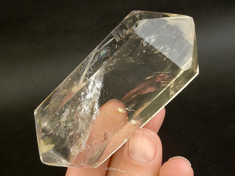 Křišťál oboustranný krystal s inkluzemi Madagaskar 174g