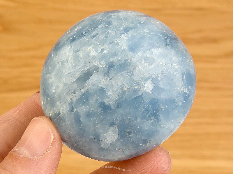 Blue calcite polished from Madagascar 129g