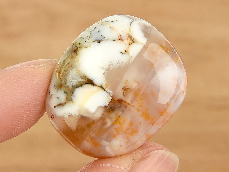 Opal yellow with dendrites TS AA 12g (India)