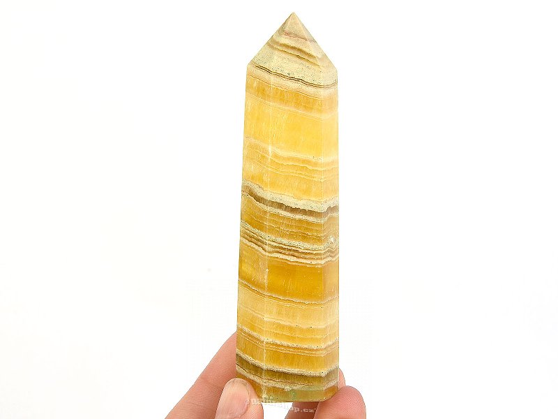 Fluorit žlutý špice broušená QEX 173g