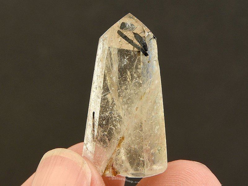 Crystal with tourmaline point small 6g from Madagascar
