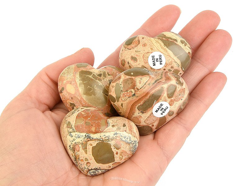 Chalccholite heart (Peru) approx. 40mm