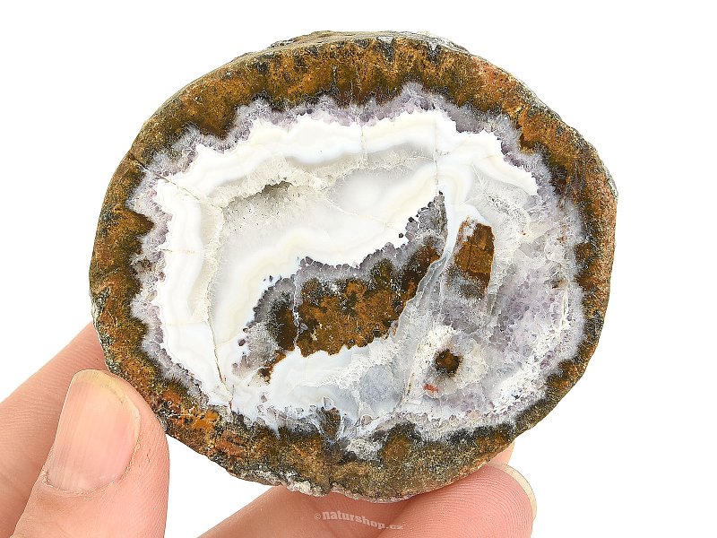 Agate geode with a hollow Choyas (Mexico) 137g