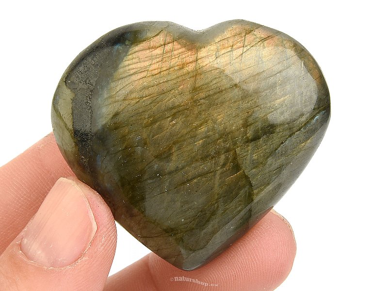 Labradorite heart from Madagascar 42g