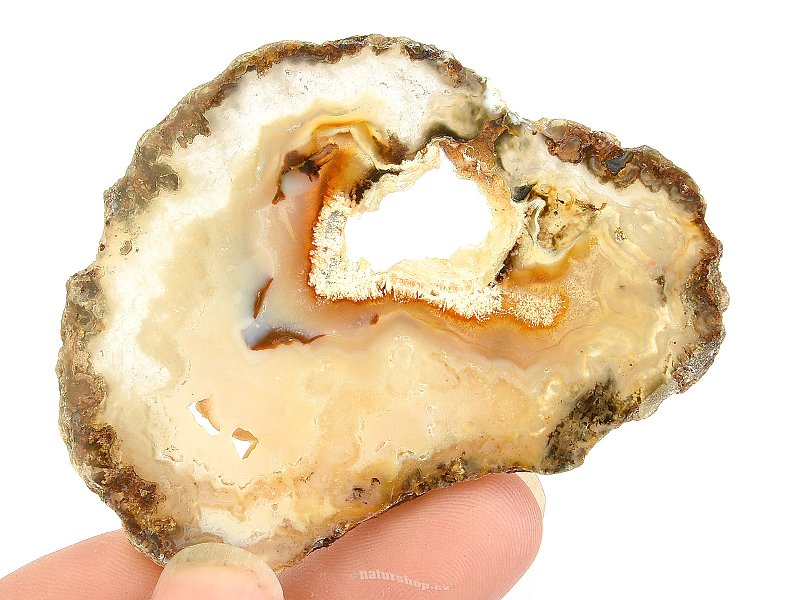 Agate slice with cavity from Brazil (21g)