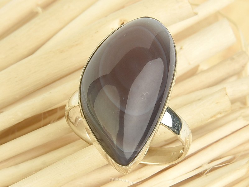 Silver ring with agate size 51 Ag 925/1000 4.8g