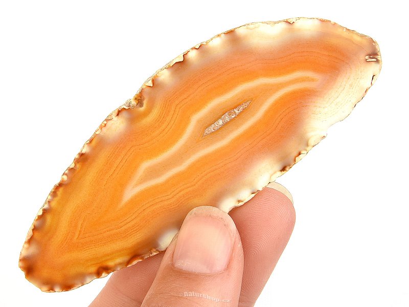 Agate slice with cavity from Brazil 21g