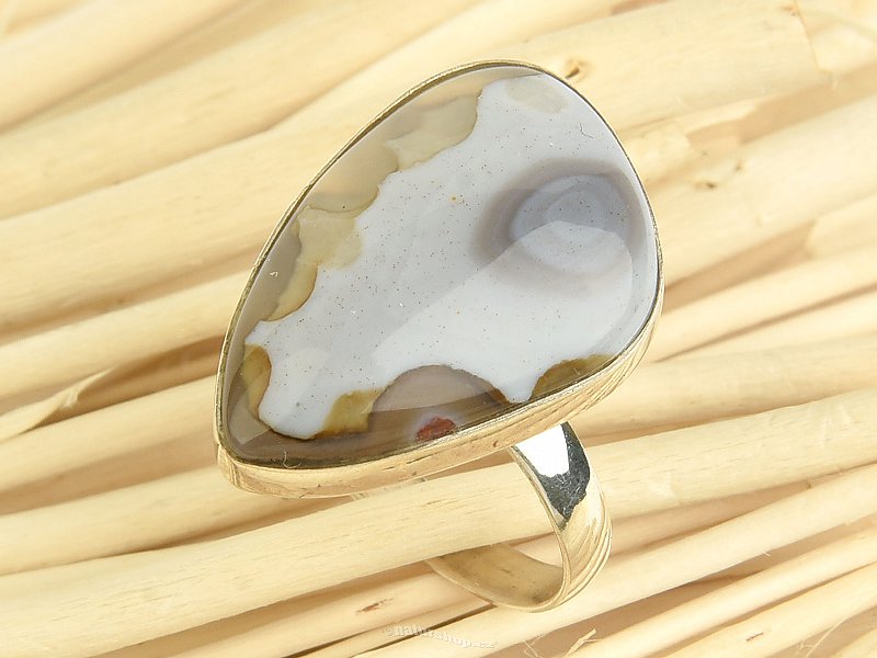 Agate silver ring size 51 Ag 925/1000 5.0g