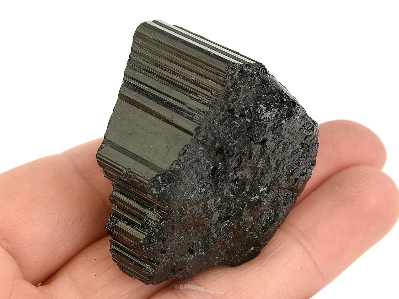 Černý turmalín skoryl krystal (Madagaskar) 69g