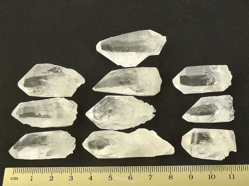 Pack of 10 Lemurian crystal crystals (110g)